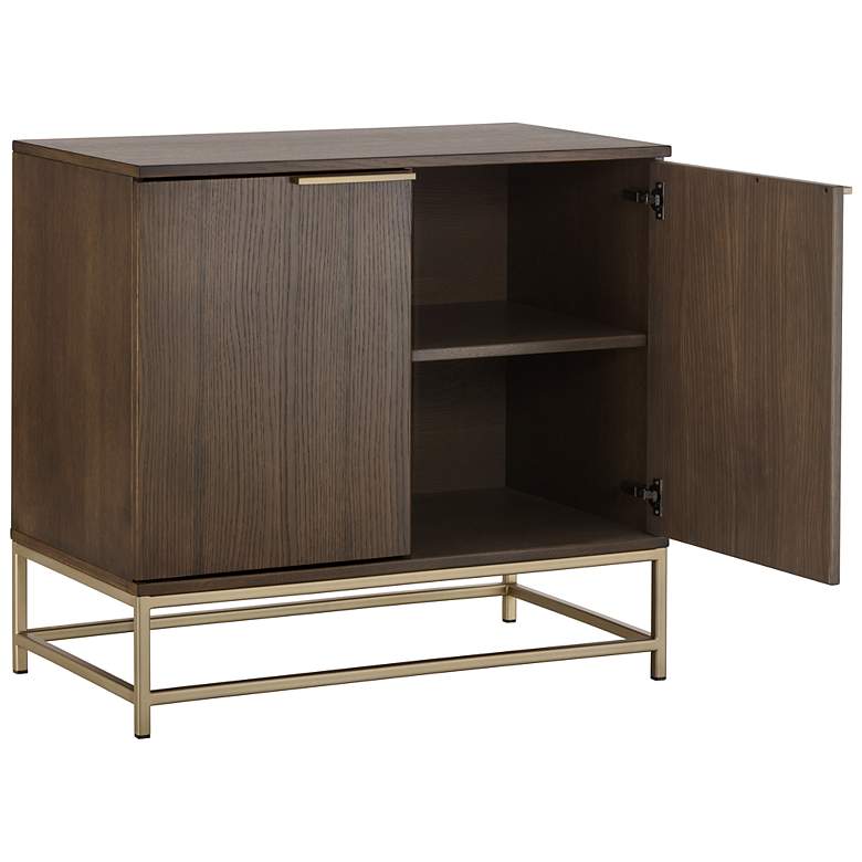 Image 3 Sunpan Rebel Sideboard Small Gold Raw Umber more views