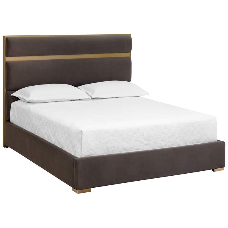 Image 1 Sunpan Reign Bed Queen Meg Ash