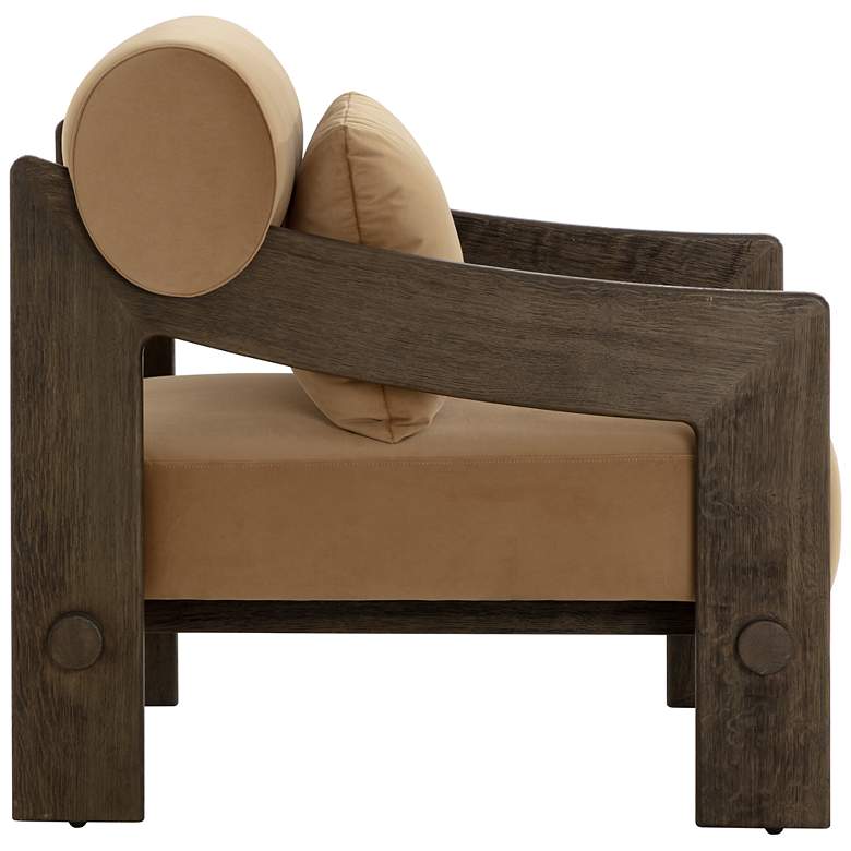 Image 3 Sunpan Reizo Lounge Chair Distressed Brown Kona Camel more views