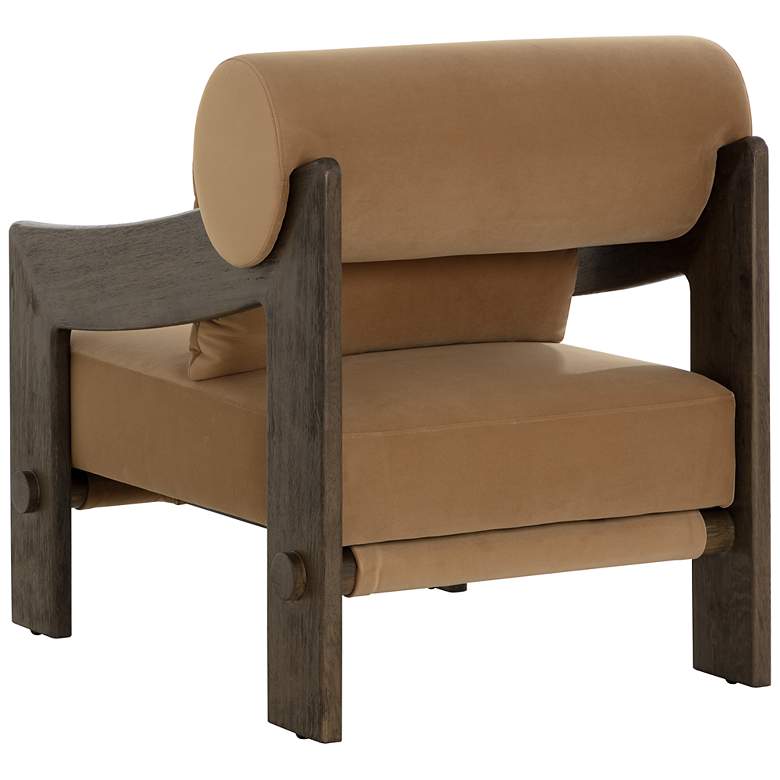 Image 4 Sunpan Reizo Lounge Chair Distressed Brown Kona Camel more views
