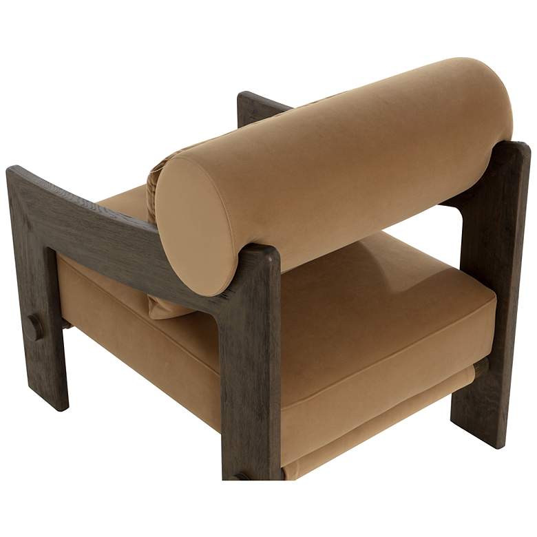 Image 5 Sunpan Reizo Lounge Chair Distressed Brown Kona Camel more views