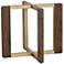 Sunpan Rejane Dining Table Base Gold Raw Umber
