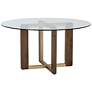 3_Sunpan Rejane Dining Table Base Gold Raw Umber more views