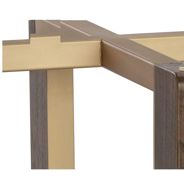 Image 5 Sunpan Rejane Dining Table Base Gold Raw Umber more views