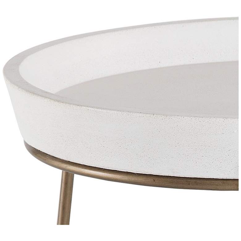 Image 4 Sunpan Remy End Table Antique Brass White more views