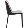 2_Sunpan Renee 21" Wide Armour Gray and Dark Slate Dining Chair Set of 2 more views