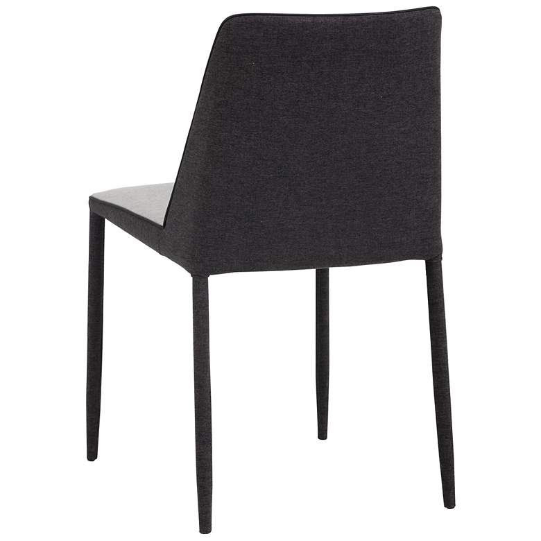 Image 3 Sunpan Renee 21" Wide Armour Gray and Dark Slate Dining Chair Set of 2 more views