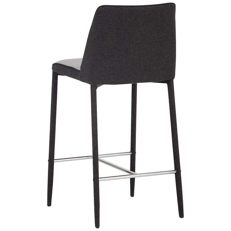 Image 3 Sunpan Renee 22" Wide Armour Gray and Dark Slate Counter Stool more views