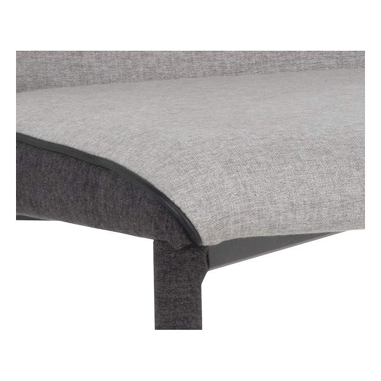 Image 6 Sunpan Renee 22" Wide Armour Gray and Dark Slate Counter Stool more views