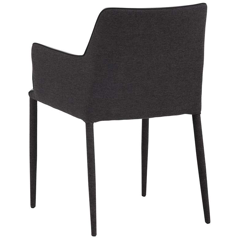 Image 4 Sunpan Renee Dining Armchair Armour Gray and Dark Slate more views