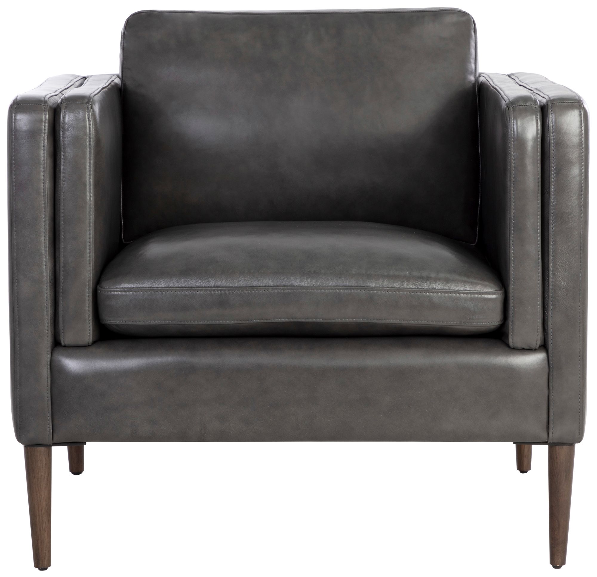 Image 3 Sunpan Richmond Armchair Brentwood Charcoal Leather more views
