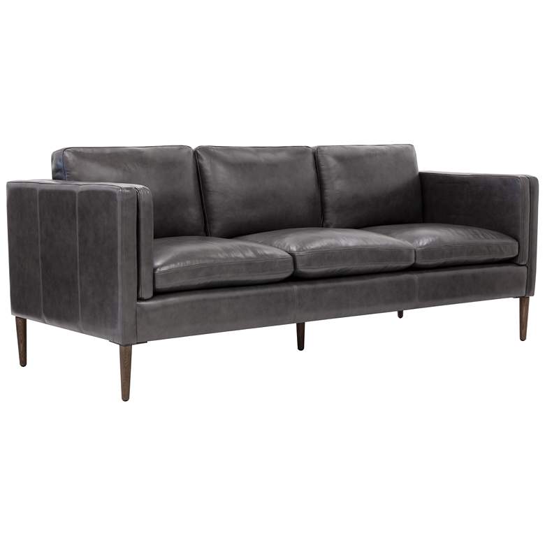 Image 1 Sunpan Richmond Sofa Brentwood Charcoal Leather