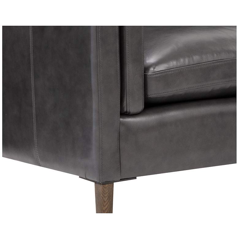 Image 5 Sunpan Richmond Sofa Brentwood Charcoal Leather more views