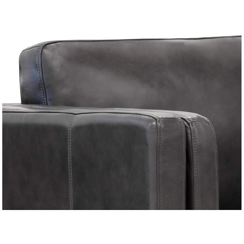 Image 6 Sunpan Richmond Sofa Brentwood Charcoal Leather more views