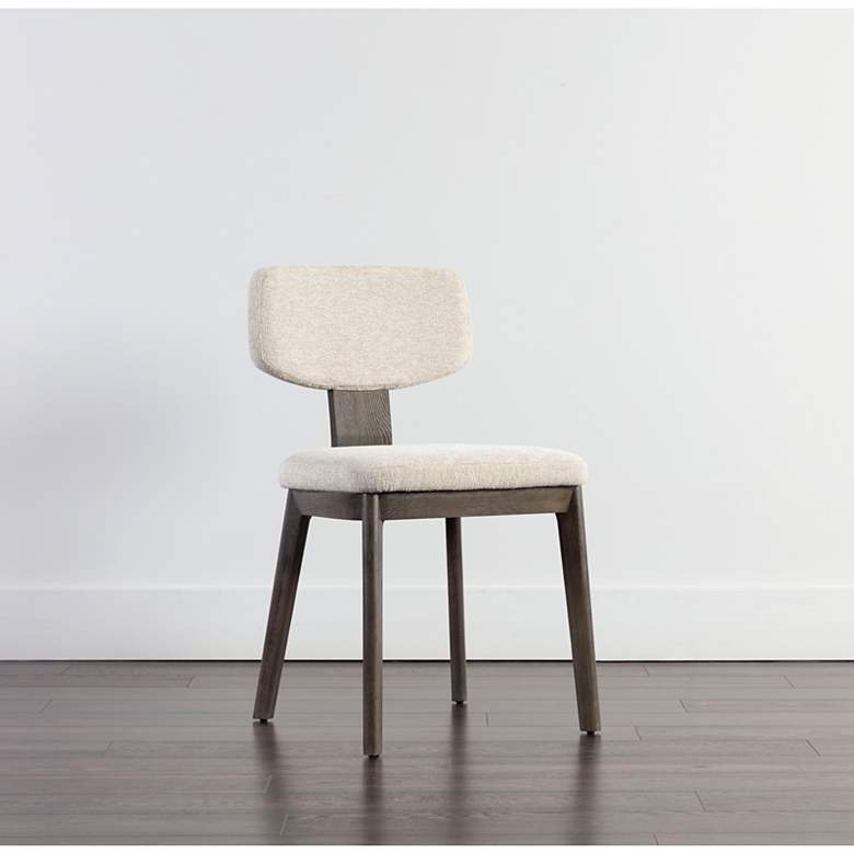 Image 1 Sunpan Rickett Dining Chair Dark Brown Dove Cream Set of 2