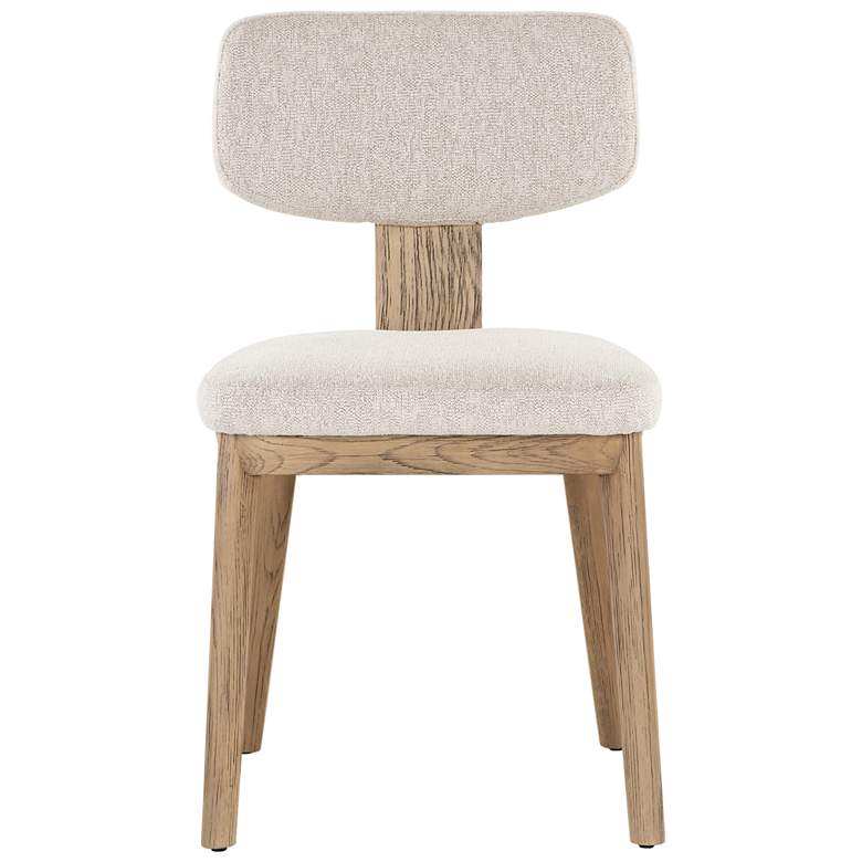 Image 3 Sunpan Rickett Dining Chair Weathered Oak Dove Cream Set of 2 more views