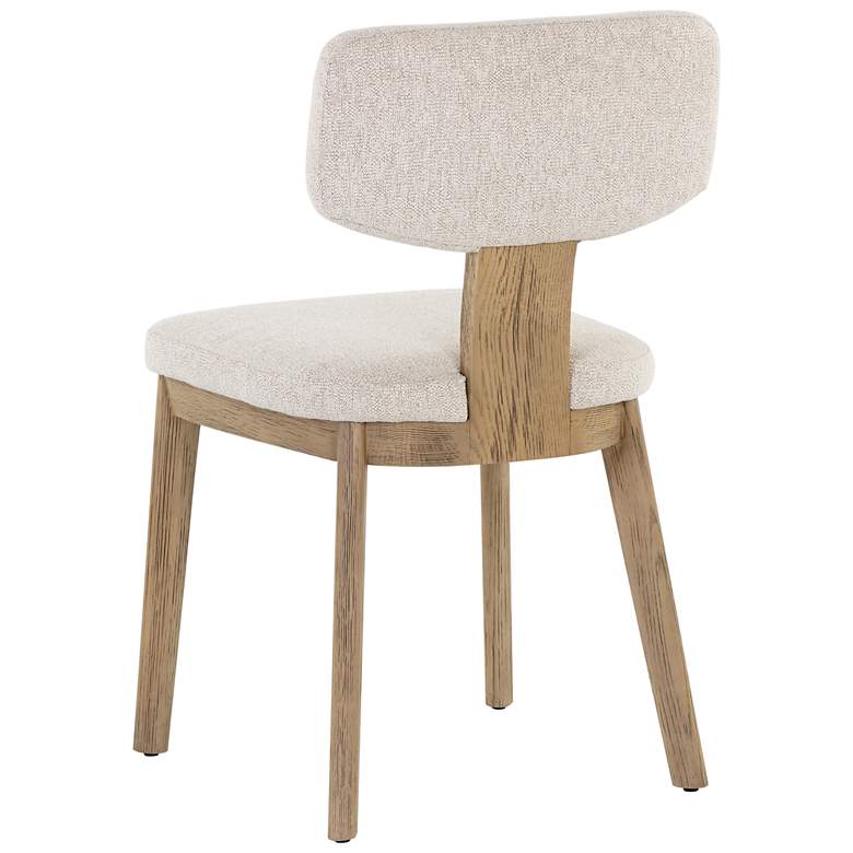 Image 5 Sunpan Rickett Dining Chair Weathered Oak Dove Cream Set of 2 more views