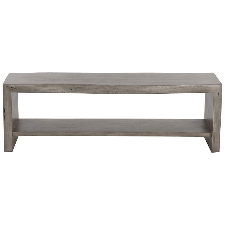 Image 2 Sunpan Ridge Bench Gray more views