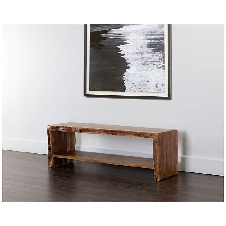 Image 4 Sunpan Ridge Bench Natural more views