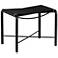 Sunpan Riz Stool Black Leather