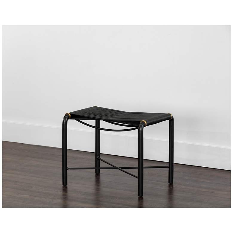 Image 4 Sunpan Riz Stool Black Leather more views