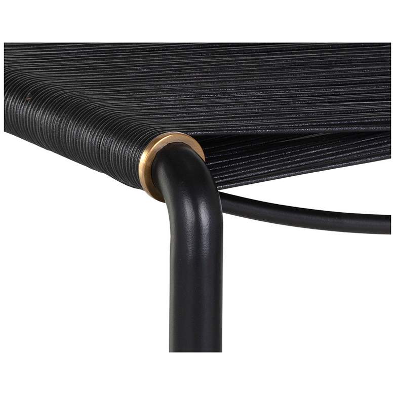 Image 5 Sunpan Riz Stool Black Leather more views
