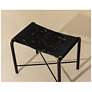 7_Sunpan Riz Stool Black Leather more views