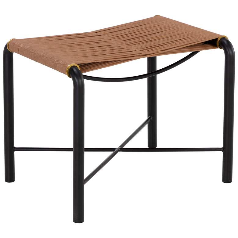 Image 1 Sunpan Riz Stool Tan Leather