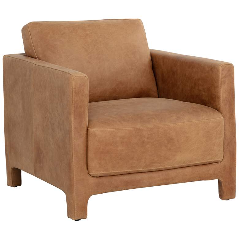 Image 1 Sunpan Rodney Lounge Chair Camel Leather