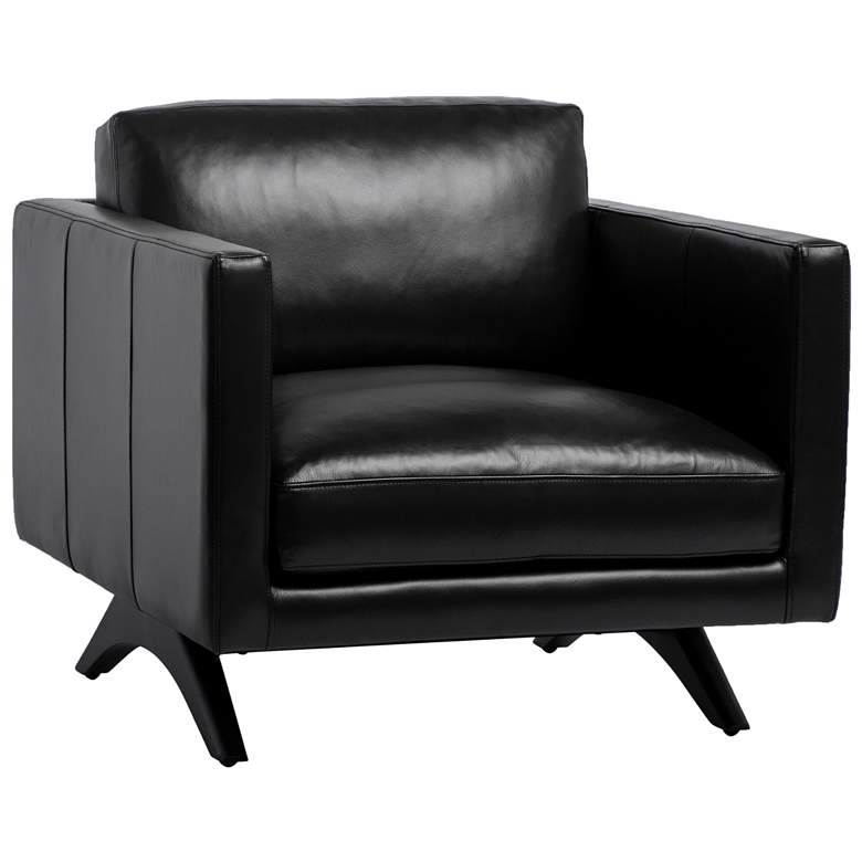 Image 2 Sunpan Rogers Armchair Cortina Black Leather