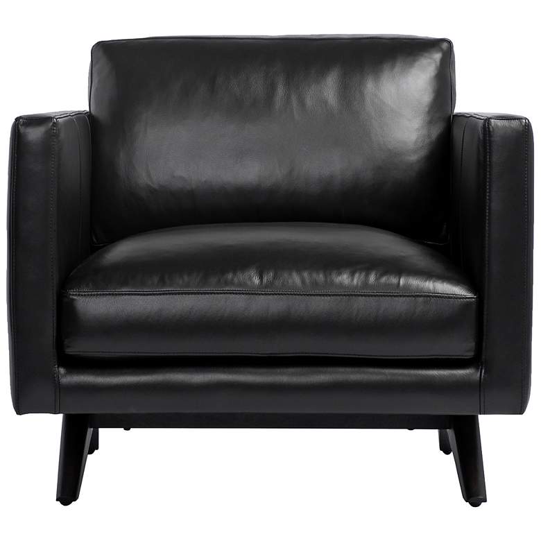 Image 3 Sunpan Rogers Armchair Cortina Black Leather more views