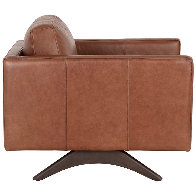 Image 4 Sunpan Rogers Armchair Shalimar Tobacco Leather more views