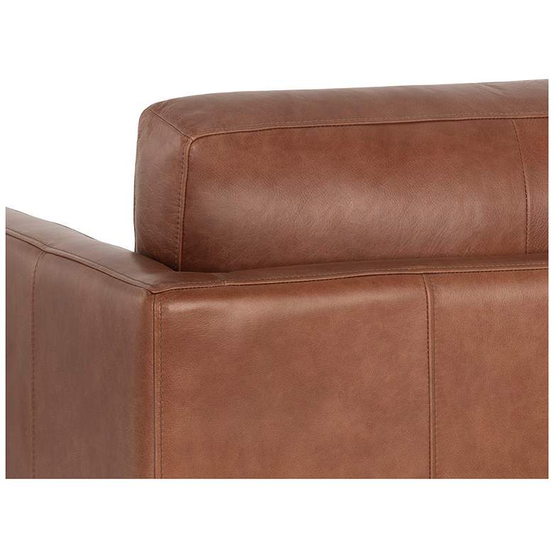 Image 7 Sunpan Rogers Armchair Shalimar Tobacco Leather more views