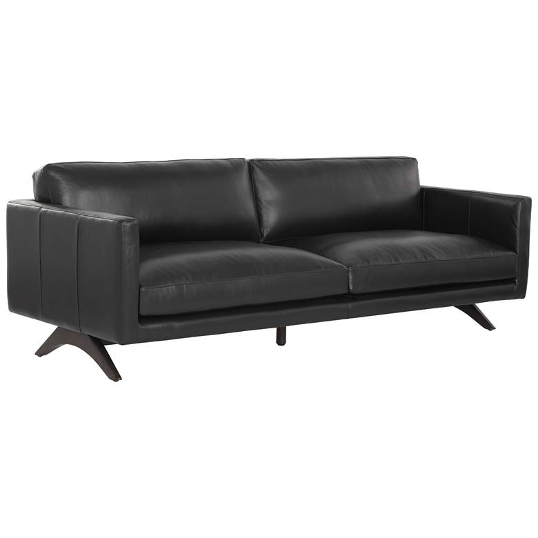 Image 1 Sunpan Rogers Sofa Cortina Black Leather