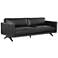 Sunpan Rogers Sofa Cortina Black Leather