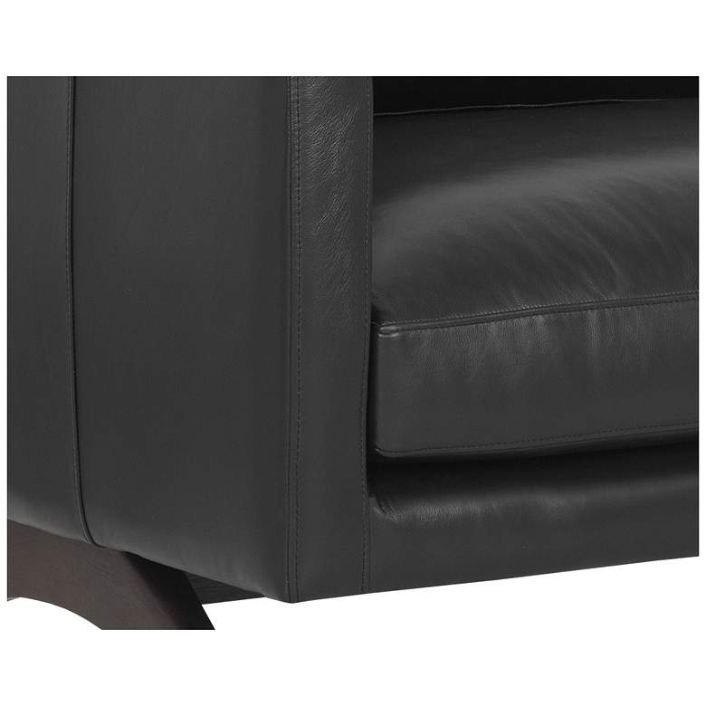 Image 6 Sunpan Rogers Sofa Cortina Black Leather more views