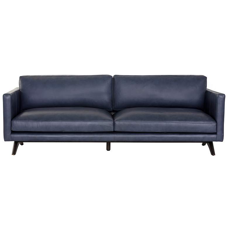 Image 2 Sunpan Rogers Sofa Cortina Ink Leather more views