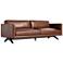 Sunpan Rogers Sofa Shalimar Tobacco Leather