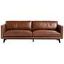 2_Sunpan Rogers Sofa Shalimar Tobacco Leather more views