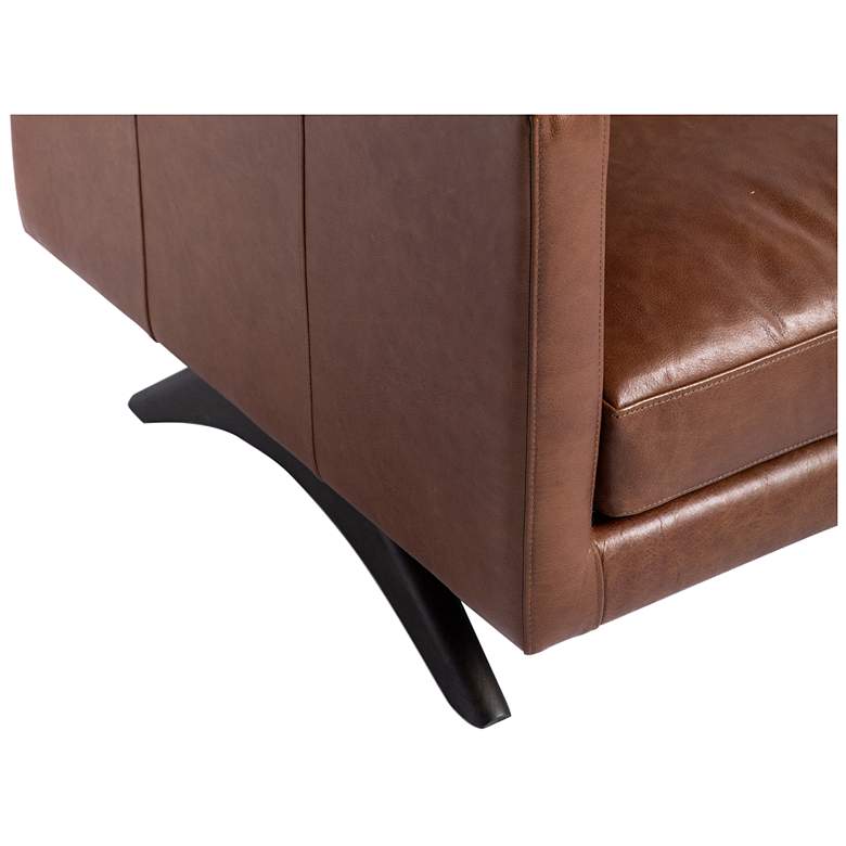 Image 6 Sunpan Rogers Sofa Shalimar Tobacco Leather more views