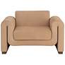 2_Sunpan Romer Armchair Distressed Brown Nubuck Tan Leather more views