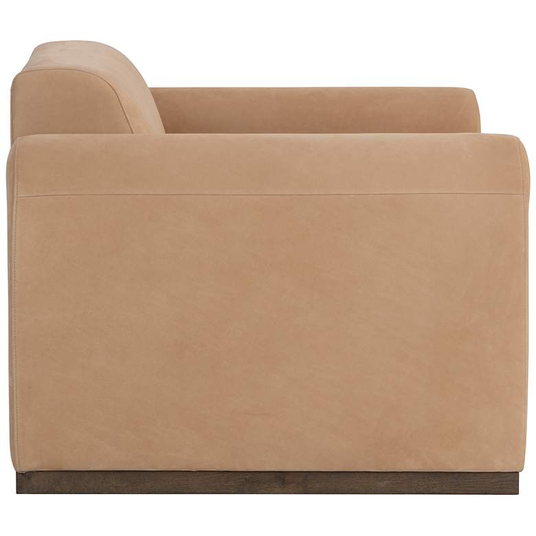 Image 3 Sunpan Romer Armchair Distressed Brown Nubuck Tan Leather more views