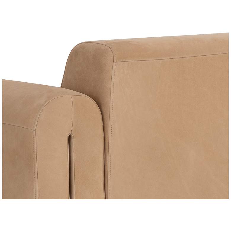 Image 7 Sunpan Romer Armchair Distressed Brown Nubuck Tan Leather more views