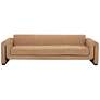 2_Sunpan Romer Sofa Distressed Brown Nubuck Tan Leather more views