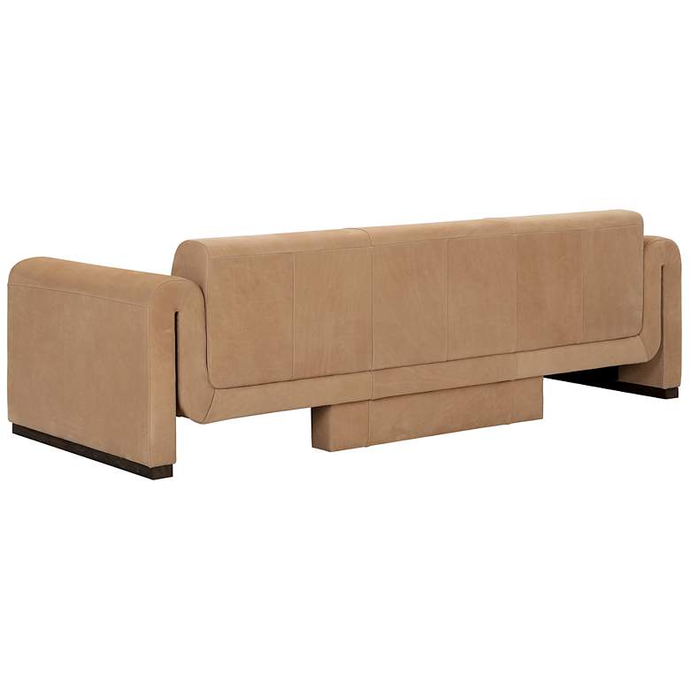 Image 3 Sunpan Romer Sofa Distressed Brown Nubuck Tan Leather more views