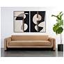 4_Sunpan Romer Sofa Distressed Brown Nubuck Tan Leather more views