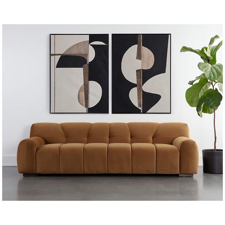 Image 4 Sunpan Romy Sofa Meg Gold more views