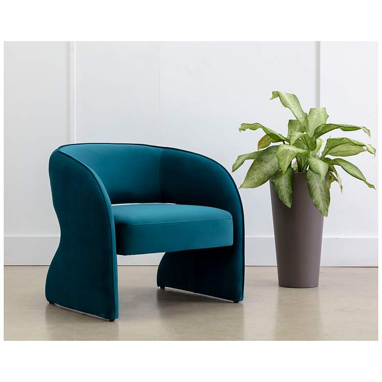 Image 1 Sunpan Rosalia Lounge Chair Timeless Teal