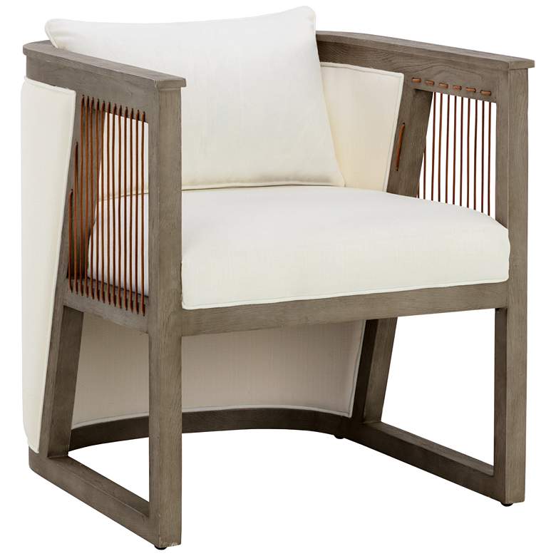Image 2 Sunpan Sala Lounge Chair Linoso Ivory
