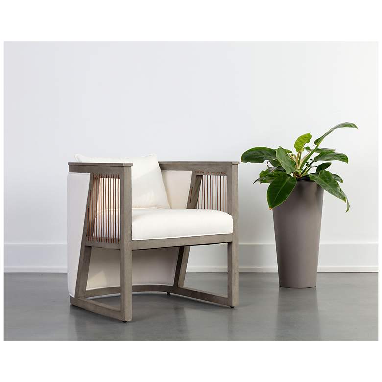 Image 1 Sunpan Sala Lounge Chair Linoso Ivory